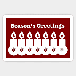 Season’s Greetings, Merry Christmas Sticker